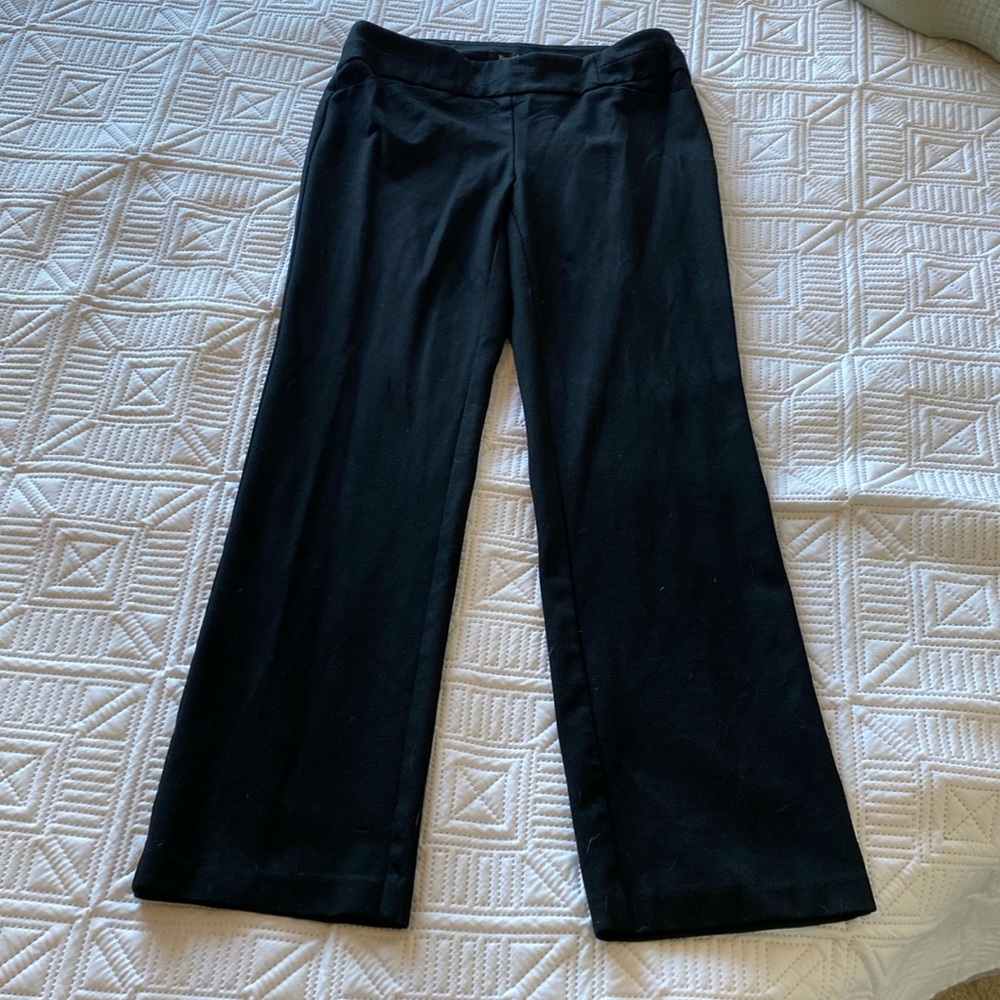 Dress pants, bootcut.